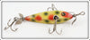 Vintage Heddon Strawberry Spotted 0 Dowagiac Minnow Lure