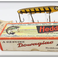 Heddon Yellow & Black Shore Minnow Saltwater Torpedo In Box 30 XYB