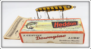 Heddon Yellow & Black Shore Minnow Saltwater Torpedo In Box 30 XYB