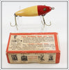 Vintage Heddon Red Head White Laguna Runt In Brush Box 10 RH