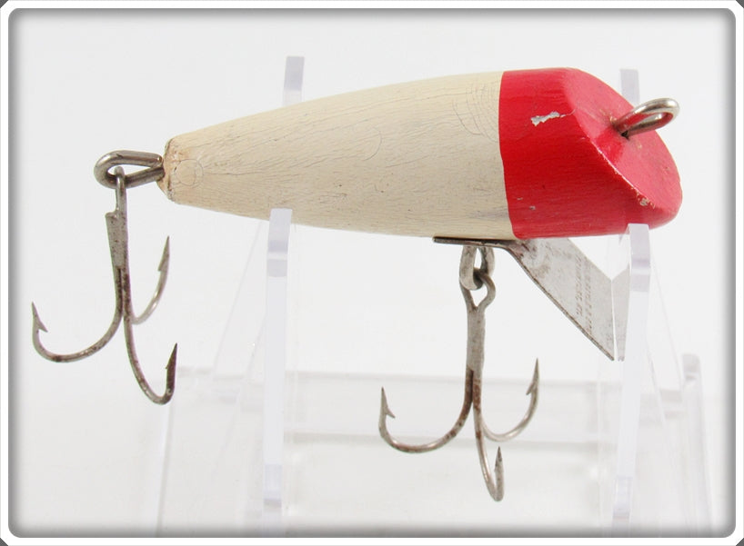 Vintage George W Gayle Red & White Shorty Diver Lure