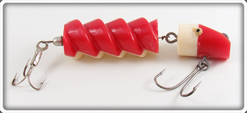 Vintage Red & White Dolly Rotator Lure For Sale