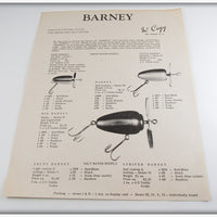 Vintage McCagg Barney Dealer Flyer