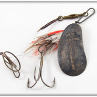 Vintage J.T. Buel T Marked Kidney Spinner Lure No. 3