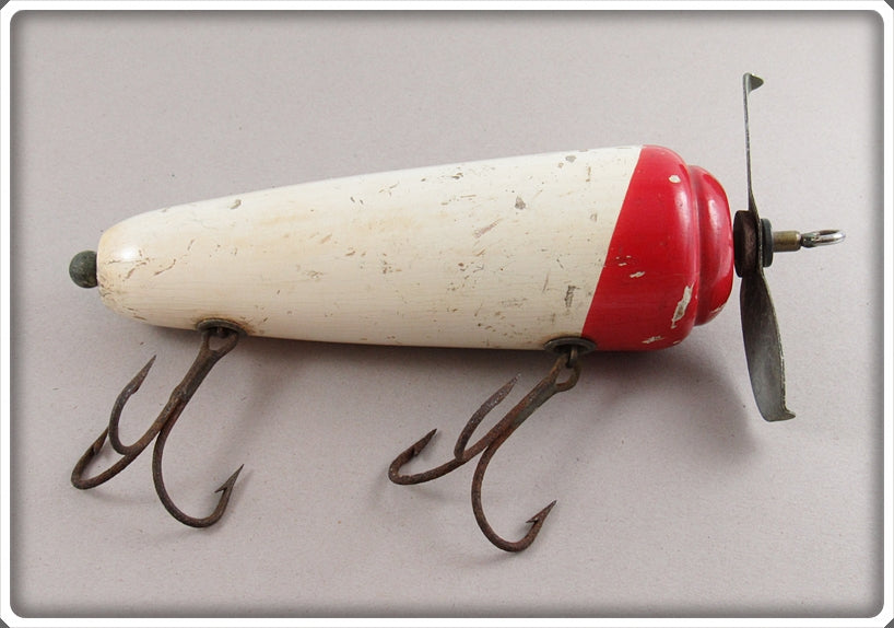 Vintage McCagg Red & White Striper Barney Lure