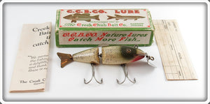 Vintage Creek Chub Silver Flash Wigglefish Lure In Box 2418 