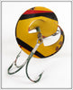 Spiral Bait Co Yellow, Red & Black Spiral Bait