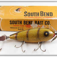 Vintage South Bend Yellow Perch Surf Oreno Lure In Box 963 YP
