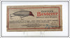 Carter's Bestever Bait Co Gold Red Head Bestever In Box