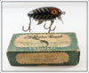 Vintage Clark's Black White Ribs Water Scout Lure In Box 317