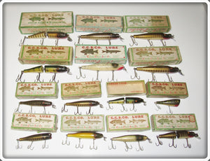 Vintage Creek Chub Lot Of Fourteen Lures In Boxes