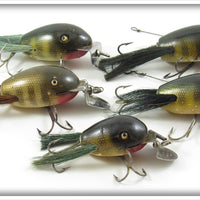 Vintage Creek Chub Dingbat Lot Of Five Lures