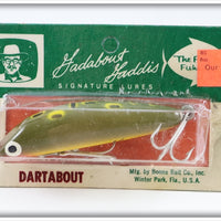 Vintage Boone Bait Co Frog Gadabout Gaddis Dartabout Lure On Card