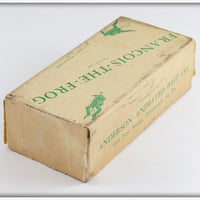 Anderson Animated Bait Co Early Francois The Frog With Box Lid