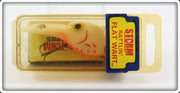 Vintage Storm Pre Rapala Bleeding Bone Rattlin' Flat Wart Lure In Box