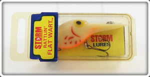 Vintage Storm Pre Rapala Bleeding Bone Rattlin' Flat Wart Lure In Box