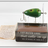 Vintage McCagg Frog Spot Barney Lure In Box 