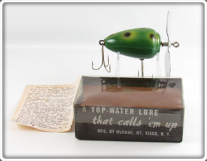 barney fish lure company Vintage McCagg Frog Spot Barney Lure In Box For Sale