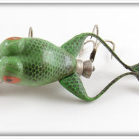 Vintage Jenson Leopard Frog Froglegs Wiggler Lure