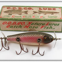 Vintage Creek Chub Redside Injured Minnow Lure In Box 1505