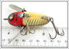 Heddon Red & White Shore Black Pupil Crazy Crawler 2120 XRW