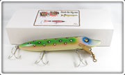 Killer Baits Rusty Jessee Green White Spots Musky Vamp In Box