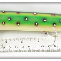 Killer Baits Rusty Jessee Green White Spots Musky Vamp In Box