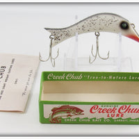 Vintage Creek Chub Silver Flash Nikie Lure In Box Bottom 1018 