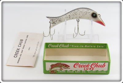 Vintage Creek Chub Silver Flash Nikie Lure In Box Bottom 1018 