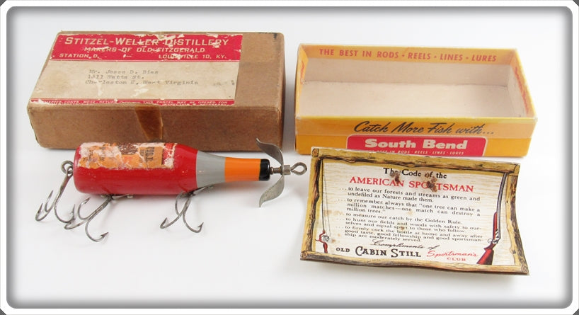 South Bend Stitzel Weller Distillery Old Cabin Still Bottle Lure