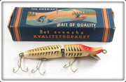 Vintage The Swedish Bait Of Quality Jointed Vamp Type In Box