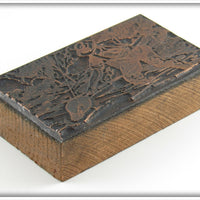 Winchester Printing Block With Man Fishing