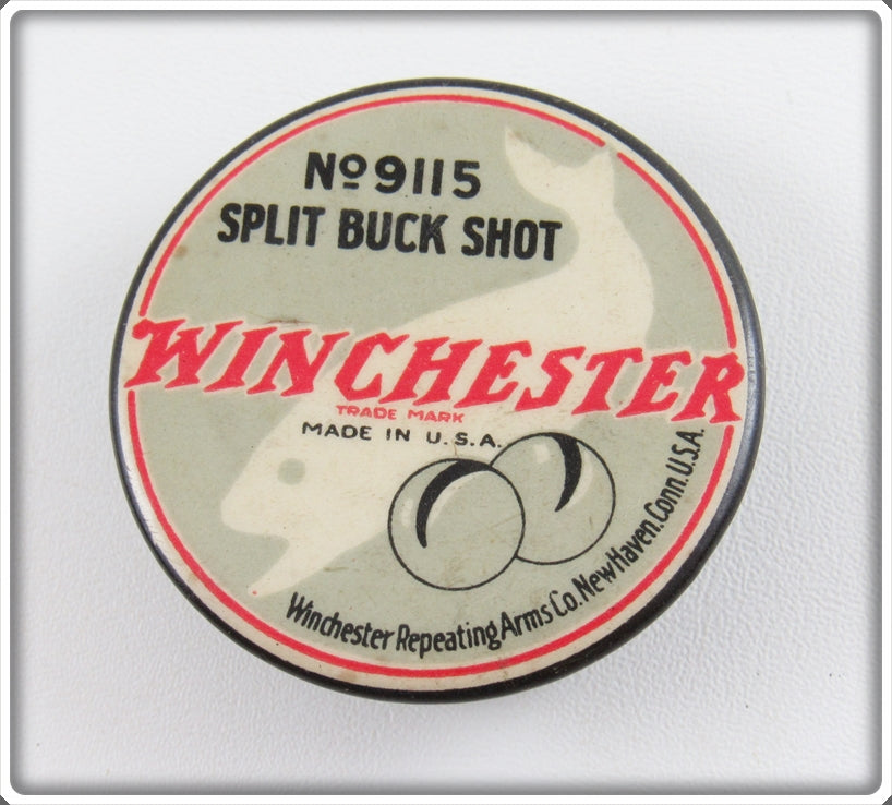 Vintage Winchester Buck Shot Split Shot Tin For Sale | Tough Lures