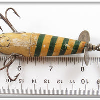 The Charmer Minnow Co White & Green Charmer Minnow ~