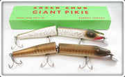 Creek Chub Pikie Scale & Silver Flash Giant Jointed Pikie Pair In Box