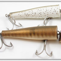 Creek Chub Pikie Scale & Silver Flash Giant Jointed Pikie Pair In One Box
