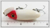 Arbogast Red Head White With White Plastic Lip Jitterbug