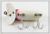 Arbogast Red Head White With White Plastic Lip Jitterbug