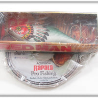 Vintage Rapala Red Man Chewing Tobacco Lure With Game