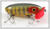 Arbogast Perch Wood Body Plastic Lip Jitterbug In Box