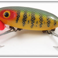 Arbogast Perch Wood Body Plastic Lip Jitterbug In Box