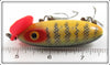Arbogast Perch Wood Body Plastic Lip Jitterbug In Box