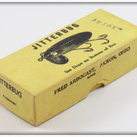 Arbogast Perch Wood Body Plastic Lip Jitterbug In Box