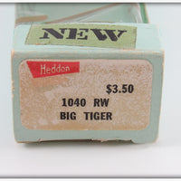 Heddon Red Big Tiger In Box 1040 RW