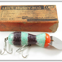 Vintage Len Hartman Green Hornet Musky Bug Lure In Unmarked Box