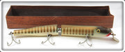 The Old Wooden Bait Company Pike Leviathan Giant Jointed Pikie In Box