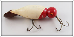 Vintage Proven Bait Co Red, White & Brown Muskidown Lure