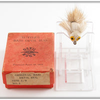 Vintage Tuttle's Bass Devil Bug Lure In Orange Box