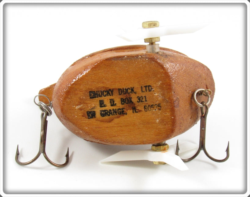 chucky duck fishing lure Vintage Chucky Duck Ltd Natural Wood Chucky Duck Lure In Box For Sale