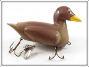 Contemporary Folk Art Brown Duck Lure